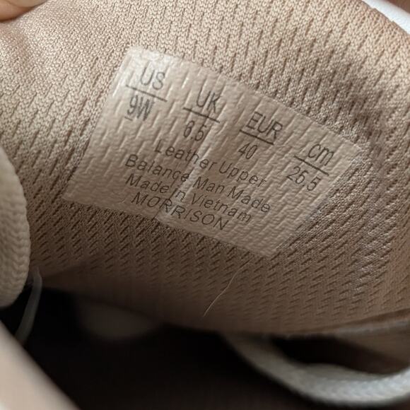 Naturalizer Morrison White Leather Sneakers With Silver Holographic Heel Size 9w - Picture 9 of 9